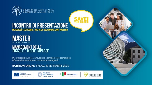 Master Università Vda