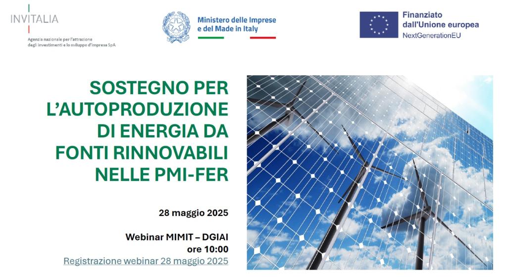 Webinar presentazione misura autoproduzione energia